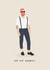 hipster hip hip hooray Birthday Card 15606 created by Troubled Tuesday