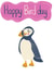 Happy Birthday Cute Puffin Bird Funny Pun Card created by @SarahPriceDesigns