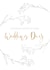 Gold and white wedding day congrats created by Alex & Us Design