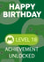 gamer level Birthday Card 18950 created by Nathan Cooper