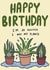 I wet my plants birthday card created by Wandering Studio Co.