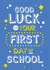 Starting School card created by Elaine Miles