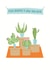 plant cactus New Home Card 19898 created by Mary Corrieri