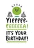 pea illustration Birthday Card 4709 created by Conor Rawson