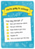You're going to school - checklist card! created by Evie Garnett Designs