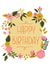 Yellow Floral Birthday Card created by Hannah Boulter
