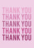 Purple gradient thank you card created by Albie Designs