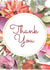 Traditional floral thank you card created by Georgia White