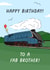 Mallard steam train Birthday card for Brother created by Evie Garnett Designs