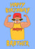 Hulk Hogan brother birthday card created by Wren & Wilson