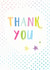 typography arty Thank You Card 14514 created by Chocolate Frog