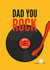 Vinyl LP Record Birthday or Fathers Day Card created by Diva Doodle Designs