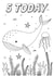 5 Today Whale Colouring Card created by Zoe-Claire