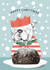 christmas pudding funny Card 8336 created by Dotty Dog Art