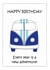 camper van VW Birthday Card 20166 created by Shereen M Designs