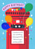 Happy Birthday Funny Colourful Postbox Card created by Creative Joy