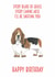 basset hound basset Birthday Card 14218 created by Sarah Maddox