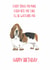 basset hound basset Birthday Card 14219 created by Sarah Maddox