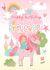 Cute Birthday Card - A Little Princess - Unicorn created by Vanilla Frosting Studio