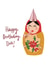 Female celebrate Birthday Card 44390 created by Bertie Bryans