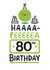 Haaaa-Peeeeea 80th Birthday created by Conor Rawson