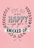 Knocked up Pregnant New Baby Card 5576 created by Gillian Maher