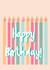 Classic Birthday Card - Colourful - Candles created by Jazmyn Young