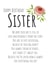 Heartfelt Birthday Card - Sister - Flowers created by Ami Webster