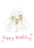 Happy Birthday Drinks Card 39274 created by Emma Keight