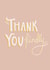 typography traditional Thank You Card 20350 created by Illustrated By Mia