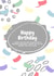 No Presents arty Birthday Card 40583 created by Kelsey Carr
