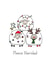 Fleece Navidad Christmas card created by Evie Garnett Designs