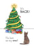 Funny Cat - The Best Cat Toy Ever - Cheeky Cat - From the Cat - Cat Parents - Christmas Tree - Christmas Card created by Evie Garnett Designs