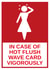 Funny Birthday Card - Menopause - In Case Of Hot Flush Wave Card Vigorously created by Tess Cards