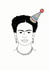 Frida Kahlo Birthday Card 20432 created by Zoe Garland