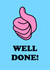 Well done congratulations card created by Adam Regester
