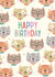 Cute cats Birthday card created by Sarah Corcoran 