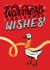 Warmest Christmas Wishes Goose – Hand-Drawn Festive Illustration Card created by Tiny & Tenacious