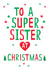 sister classic Christmas Card 17717 created by Earlybird
