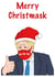 boris johnson mask Christmas Card 43555 created by Babs King Design