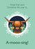 Amusing Highland Cow Christmas Card created by Crazed Creative