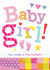 Colourful New Baby Girl Card created by Half-Bee