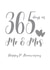 Cute 1st Anniversary Card celebrating 365 days of married life created by Louise Potton Designs