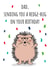 Happy Birthday Dad Hedgehog Card created by The Northern Bird