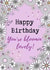 you're bloomin' lovely pink flower birthday card created by Rebecca Handy