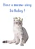 Cat Kitten Birthday Card 18093 created by Sarah Stephenson