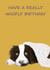 Cute Birthday card for a spaniel dog lover. Perfect for a friend. created by Rae of Sunshine