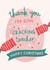 Thank You Christmas Card for Teacher created by Kimberley Rose Studio