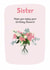 sister flowers Birthday Card 20288 created by @lydiapimmdraws