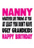 nan grandma Birthday Card 10206 created by Cheeky Chops Cards